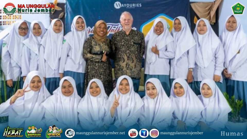 Belajar Budaya Global dalam Inspiring Talkshow Bersama Mr. Philip Gore di MA Unggulan Nuris