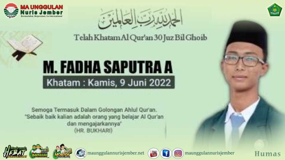 Khatam 30 Juz, Hafiz asal Muncar ini Ingin lebih Totalitas Mendalami Alquran