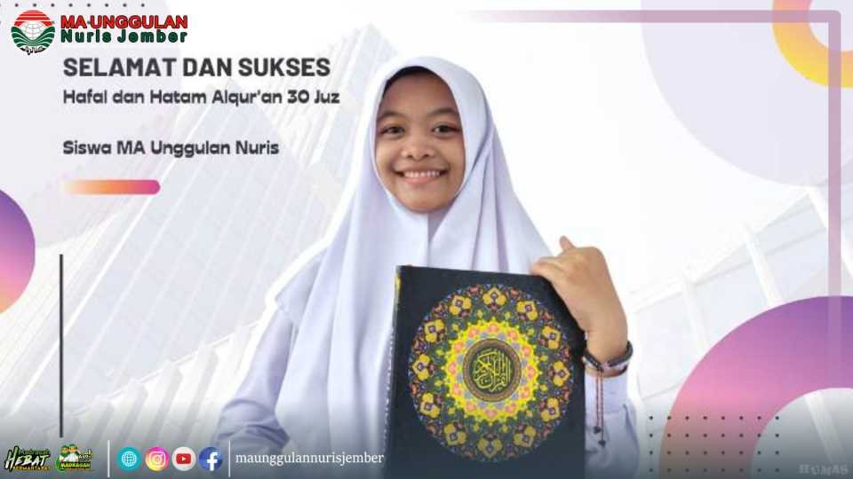 Hafizah 30 Juz MA Unggulan Nuris Kembali Bertambah di Bulan Robiul Awal 1445 H